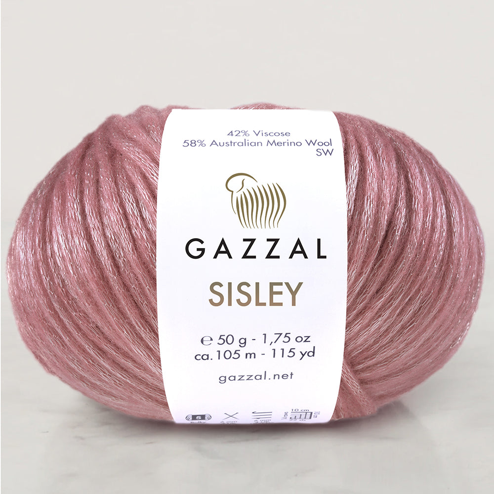 Gazzal Sisley Pembe El Örgü İpi- 5728